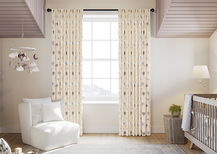 Balloon Festival, Soft Cream - Made to Measure Curtains - Image 3